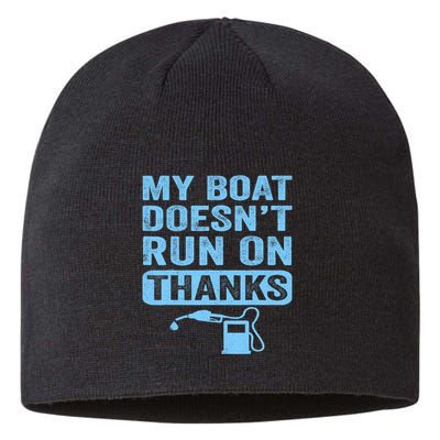 My Boat Doesnt Run On Thanks Boating Gifts For Boat Owners Sustainable Beanie