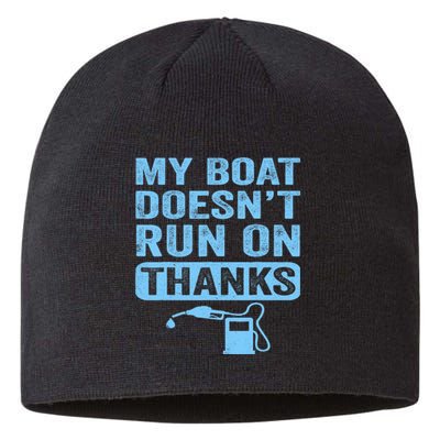 My Boat Doesnt Run On Thanks Boating Gifts For Boat Owners Sustainable Beanie