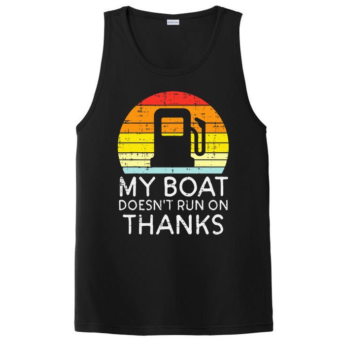 My Boat Doesnt Run On Thanks Funny Gas Joke Boat PosiCharge Competitor Tank