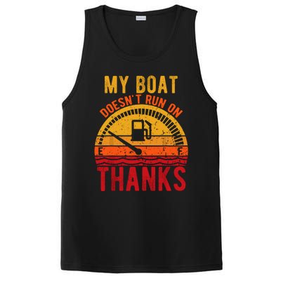 My Boat Doesnt Run On Thanks Funny Boating Vintage PosiCharge Competitor Tank