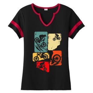 Mountain Bike Downhill Mtb Biking Cycling Biker Ladies Halftime Notch Neck Tee