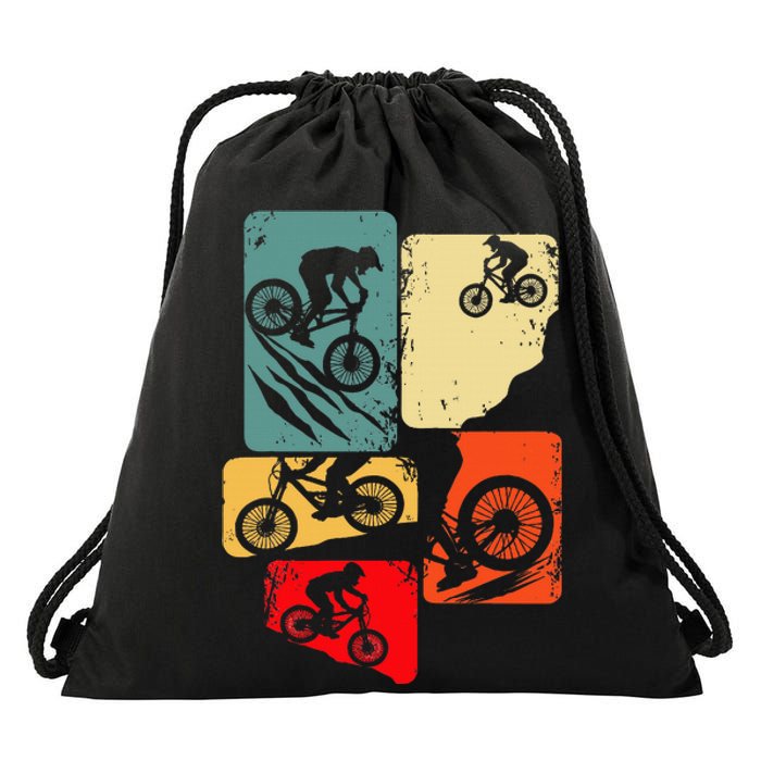 Mountain Bike Downhill Mtb Biking Cycling Biker Drawstring Bag