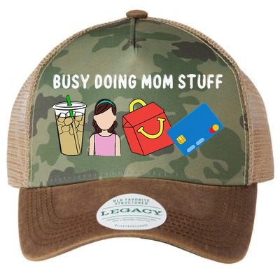 Mama Busy Doing Mom Stuff Funny Mother's Day Legacy Tie Dye Trucker Hat