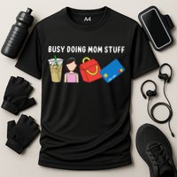 Mama Busy Doing Mom Stuff Funny Mother's Day Cooling Performance Crew T-Shirt