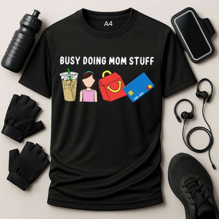 Mama Busy Doing Mom Stuff Funny Mother's Day Cooling Performance Crew T-Shirt