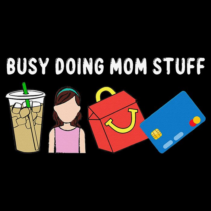Mama Busy Doing Mom Stuff Funny Mother's Day 7-Panel Snapback Hat