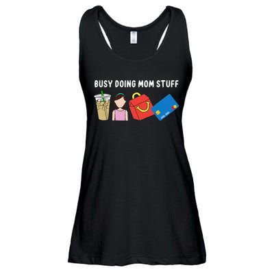 Mama Busy Doing Mom Stuff Funny Mother's Day Ladies Essential Flowy Tank