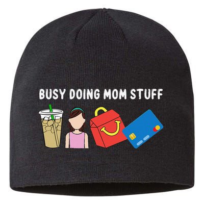 Mama Busy Doing Mom Stuff Funny Mother's Day Sustainable Beanie
