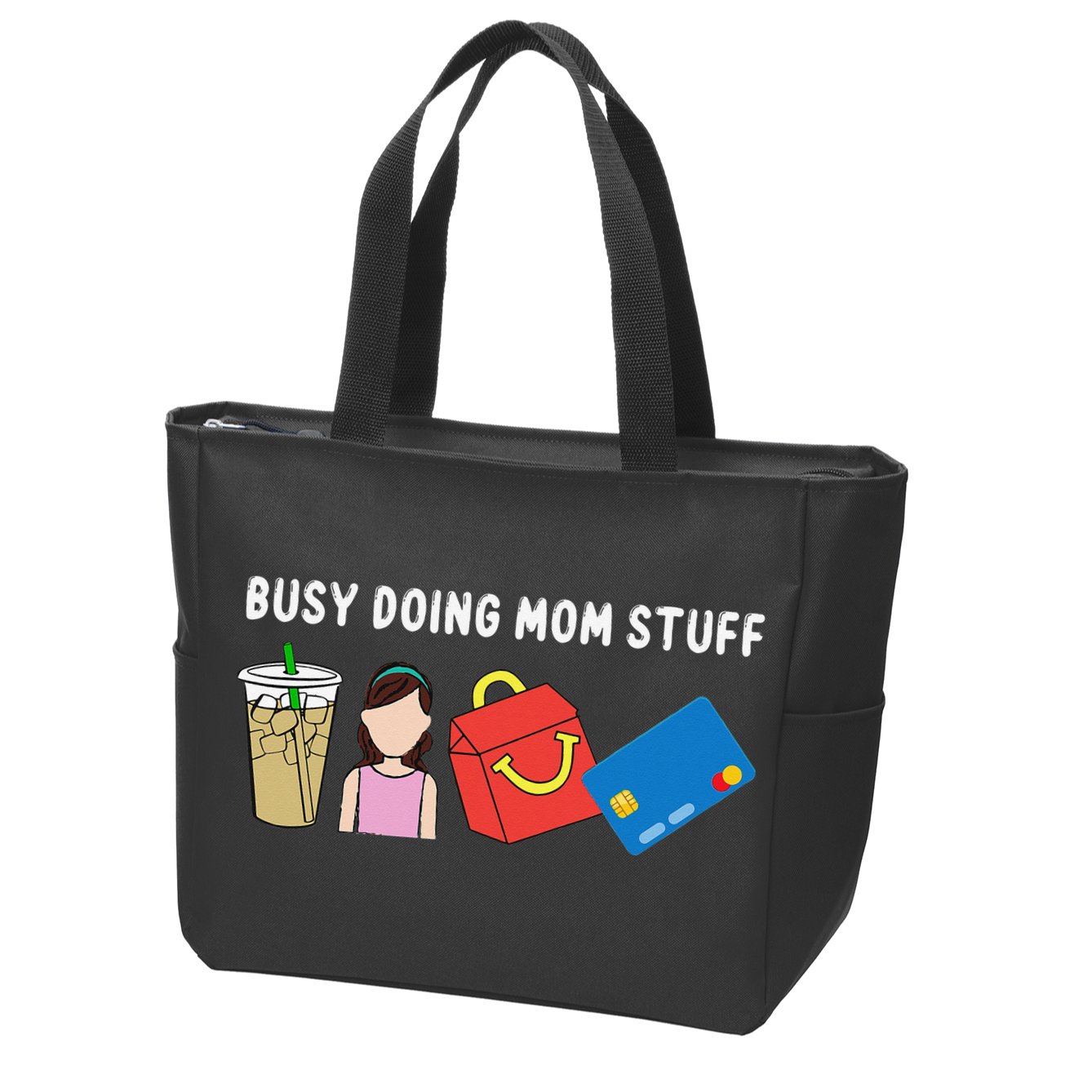 Mama Busy Doing Mom Stuff Funny Mother's Day Zip Tote Bag