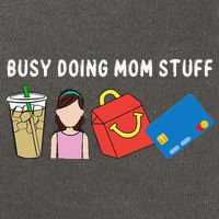 Mama Busy Doing Mom Stuff Funny Mother's Day Cotton Canvas Backpack