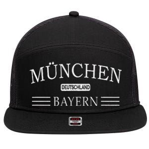 MüNchen Bayern Deutschland Munich Bavaria Germany 7 Panel Mesh Trucker Snapback Hat