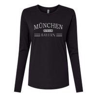 MüNchen Bayern Deutschland Munich Bavaria Germany Womens Cotton Relaxed Long Sleeve T-Shirt