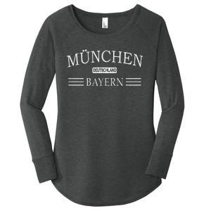 MüNchen Bayern Deutschland Munich Bavaria Germany Women's Perfect Tri Tunic Long Sleeve Shirt