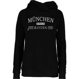 MüNchen Bayern Deutschland Munich Bavaria Germany Womens Funnel Neck Pullover Hood