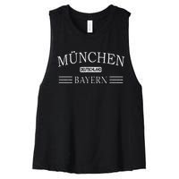 MüNchen Bayern Deutschland Munich Bavaria Germany Women's Racerback Cropped Tank