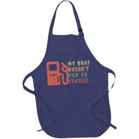 My Boat Doesnt Run On Thanks Funny Boating Vintage Apron