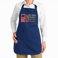 My Boat Doesnt Run On Thanks Funny Boating Vintage Apron