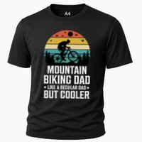 Mountain Biking Dad Like A Regular Dad But Cooler Gift Cooling Performance Crew T-Shirt