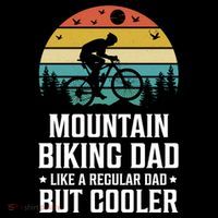 Mountain Biking Dad Like A Regular Dad But Cooler Gift Backpack