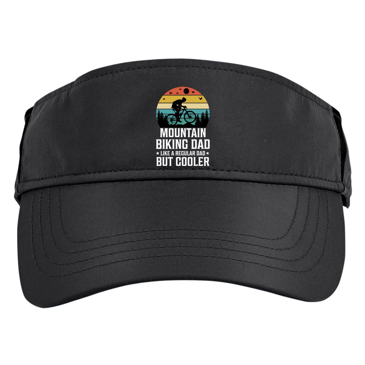Mountain Biking Dad Like A Regular Dad But Cooler Gift Adult Drive Performance Visor