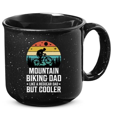 Mountain Biking Dad Like A Regular Dad But Cooler Gift 15oz Campfire Ceramic Mug