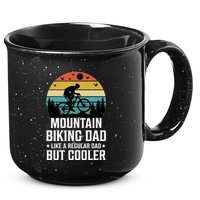 Mountain Biking Dad Like A Regular Dad But Cooler Gift 15oz Campfire Ceramic Mug