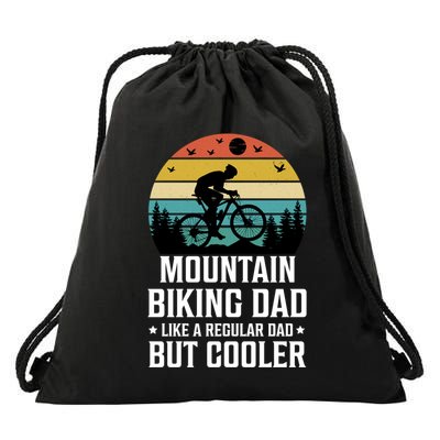 Mountain Biking Dad Like A Regular Dad But Cooler Gift Drawstring Bag