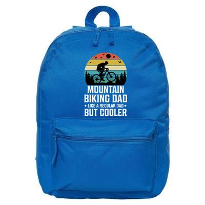Mountain Biking Dad Like A Regular Dad But Cooler Gift 16 in Basic Backpack