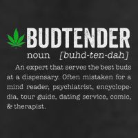 Marijuana Budtender Definition Funny 420 Cannabis Cool Comfort Performance Bucket Hat