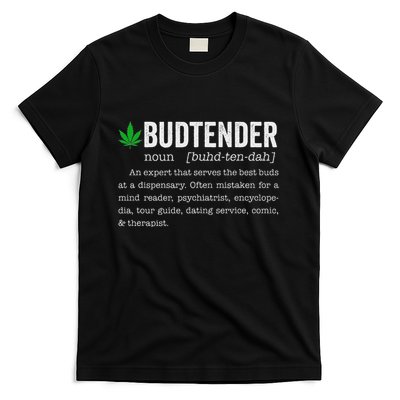 Marijuana Budtender Definition Funny 420 Cannabis T-Shirt
