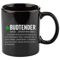 Marijuana Budtender Definition Funny 420 Cannabis 11oz C Handle Ceramic Mug
