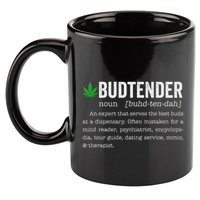 Marijuana Budtender Definition Funny 420 Cannabis 11oz C Handle Ceramic Mug