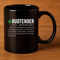 Marijuana Budtender Definition Funny 420 Cannabis 11oz C Handle Ceramic Mug