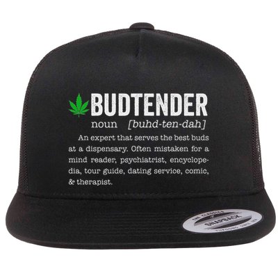 Marijuana Budtender Definition Funny 420 Cannabis Flatbill Hat