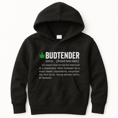 Marijuana Budtender Definition Funny 420 Cannabis Kids Hoodie