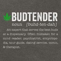Marijuana Budtender Definition Funny 420 Cannabis Cotton Canvas Backpack