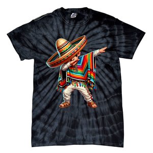 Mexican Boy Dabbing Poncho Cinco De Mayo T Tie-Dye T-Shirt