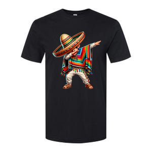 Mexican Boy Dabbing Poncho Cinco De Mayo T Softstyle CVC T-Shirt