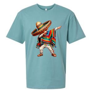 Mexican Boy Dabbing Poncho Cinco De Mayo T Sueded Cloud Jersey T-Shirt