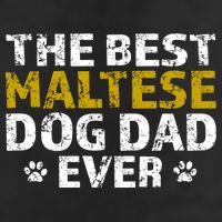 Maltese Best Dog Dad Ever Sarcastic Gift Adult Drive Performance Visor