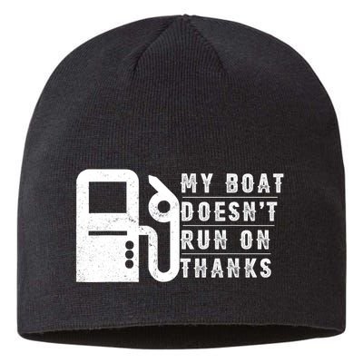 My Boat Doesnt Run On Thanks Boating Gifts For Boat Owners Sustainable Beanie