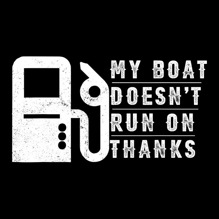 My Boat Doesnt Run On Thanks Boating Gifts For Boat Owners Pom Pom 12in Knit Beanie