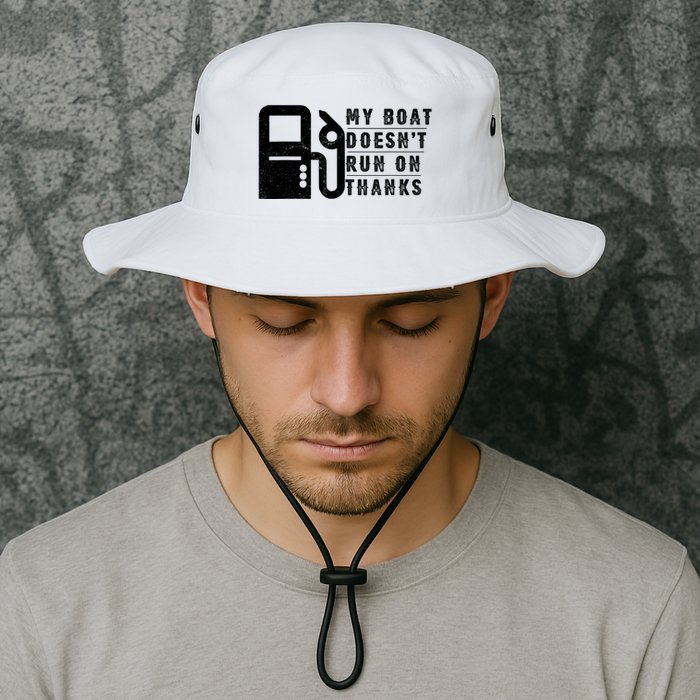 My Boat Doesnt Run On Thanks Boating Gifts For Boat Owners Bucket Hat