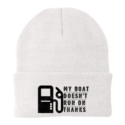 My Boat Doesnt Run On Thanks Boating Gifts For Boat Owners Beanie