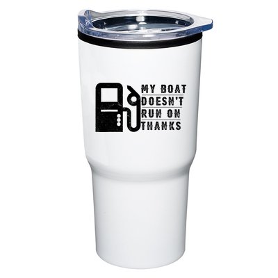 My Boat Doesnt Run On Thanks Boating Gifts For Boat Owners Tumbler