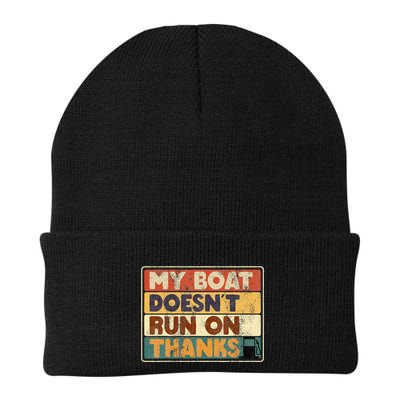 My Boat Doesnt Run On Thanks Funny Quote For Boat Owners Beanie