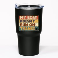 My Boat Doesnt Run On Thanks Funny Quote For Boat Owners Tumbler