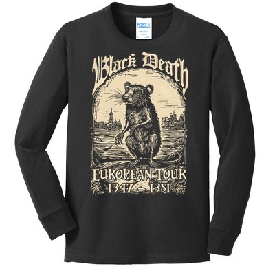 Mouse Black Death European 1347 1351 Kids Long Sleeve Shirt