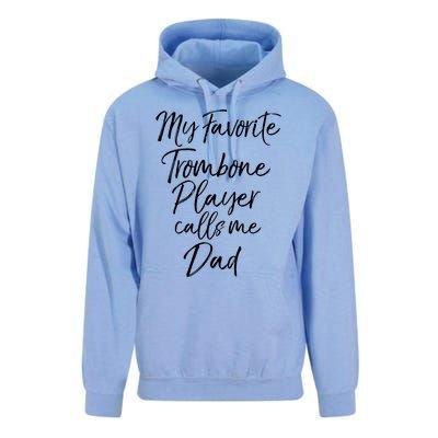 Marching Band Dad My Favorite Trombone Player Calls Me Dad Gift Unisex Surf Hoodie