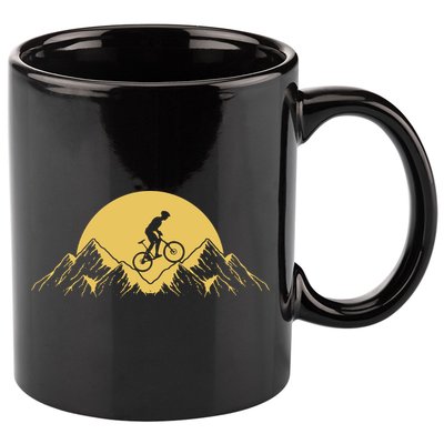Mountain Bike Downhill 11oz C Handle Ceramic Mug